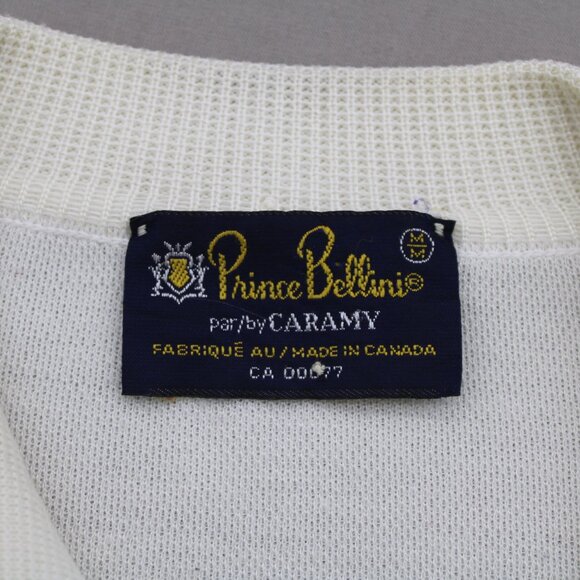 Vintage Golf Shirt - Red Stripe Textured 1/4 Button Down - Men's Medium - Picture 8 of 8